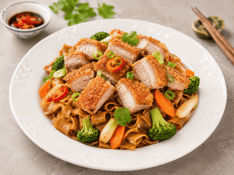 Crispy Pork Stir Fry Noodles - Take Away