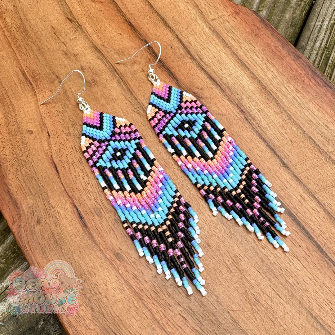 Sunset Rainbow Fringe Earrings preview image