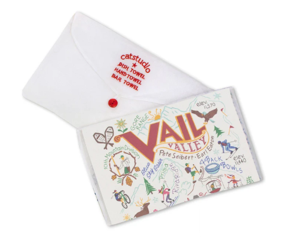 Vail Dish Towel by catstudio