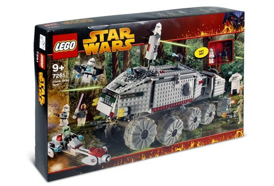 7261 Clone Turbo Tank (with Light-Up Mace Windu, Trans-Light Purple Lightsaber Blade)