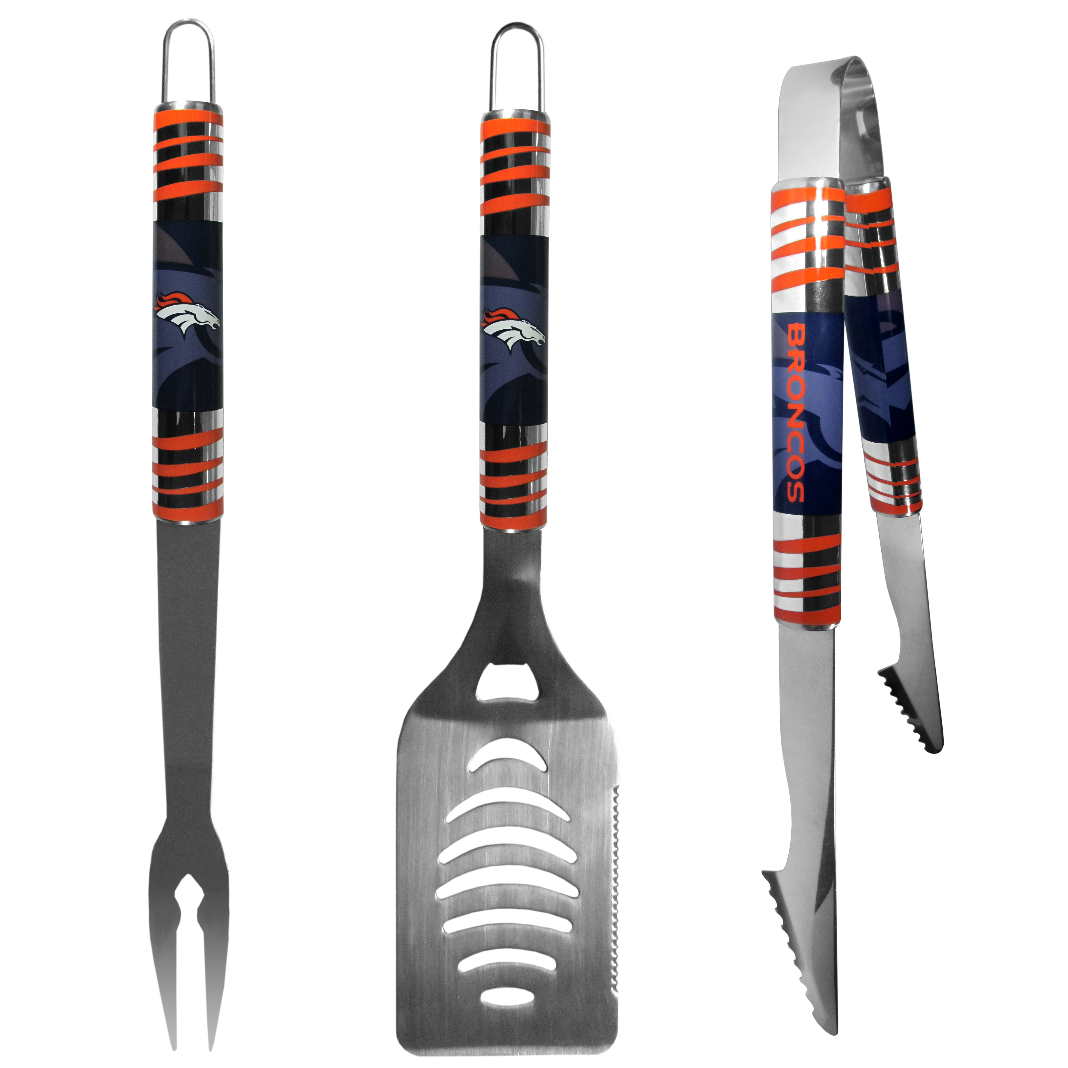 Denver Broncos Deluxe Tailgater BBQ Utensils Set