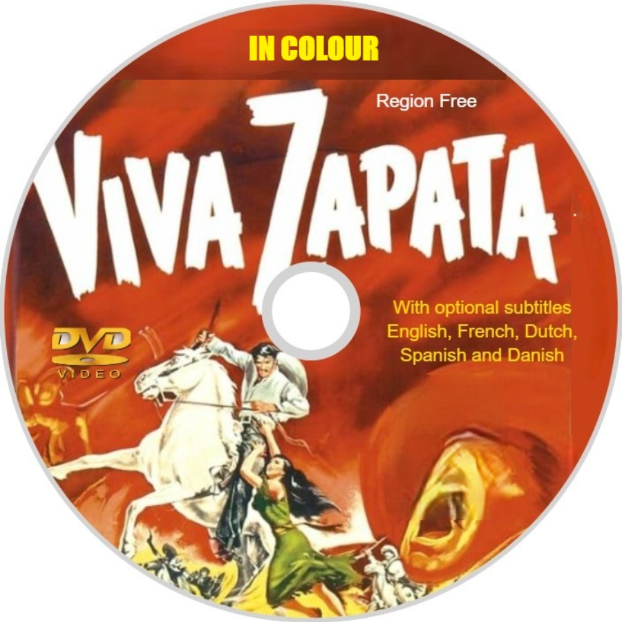 Viva Zapata (1952) in Color. DVD.