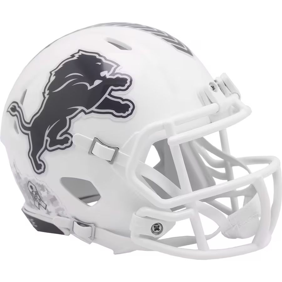 Detroit Lions 2024 Riddell Salute to Service Speed Mini Helmet