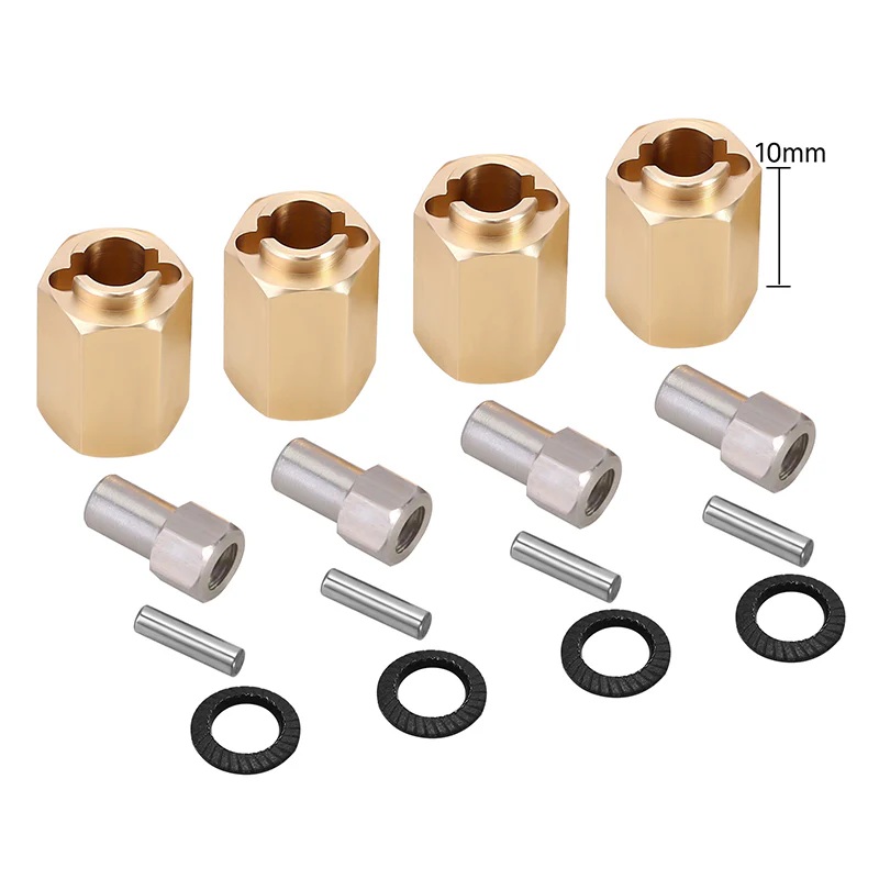 Injora 7-10mm Brass Hex Extender 2.5 Axle W-1R4(8)