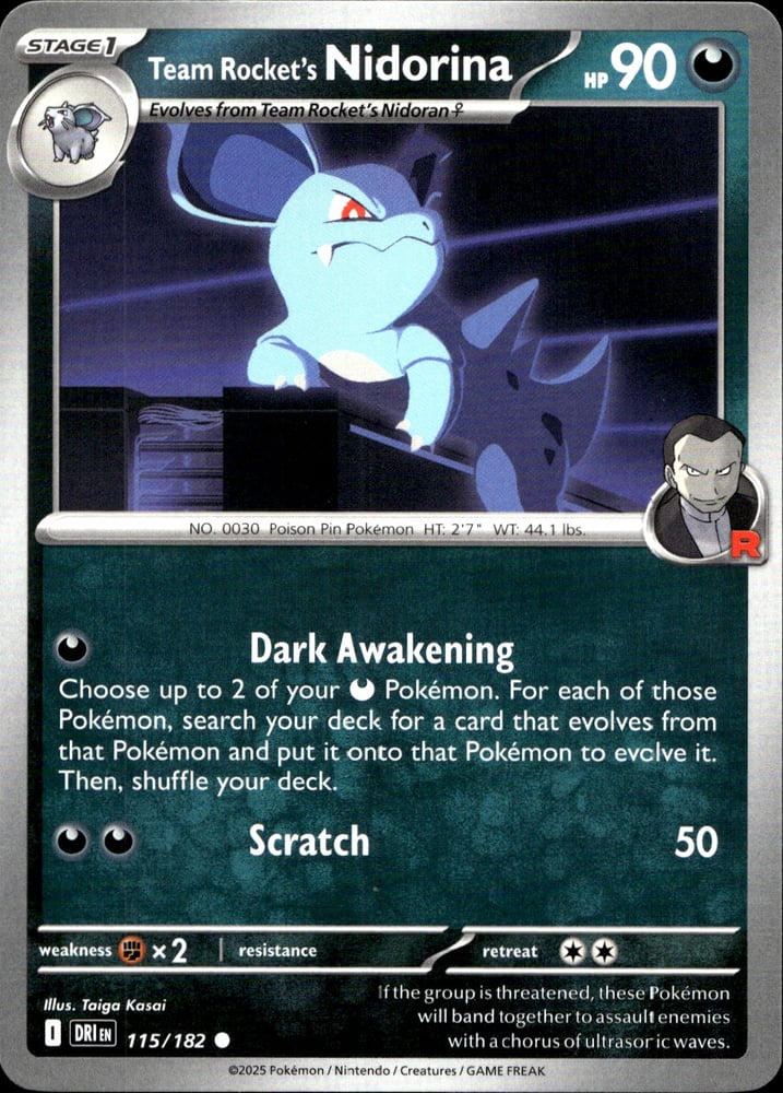 Team Rocket's Nidorina - SV10 115/182