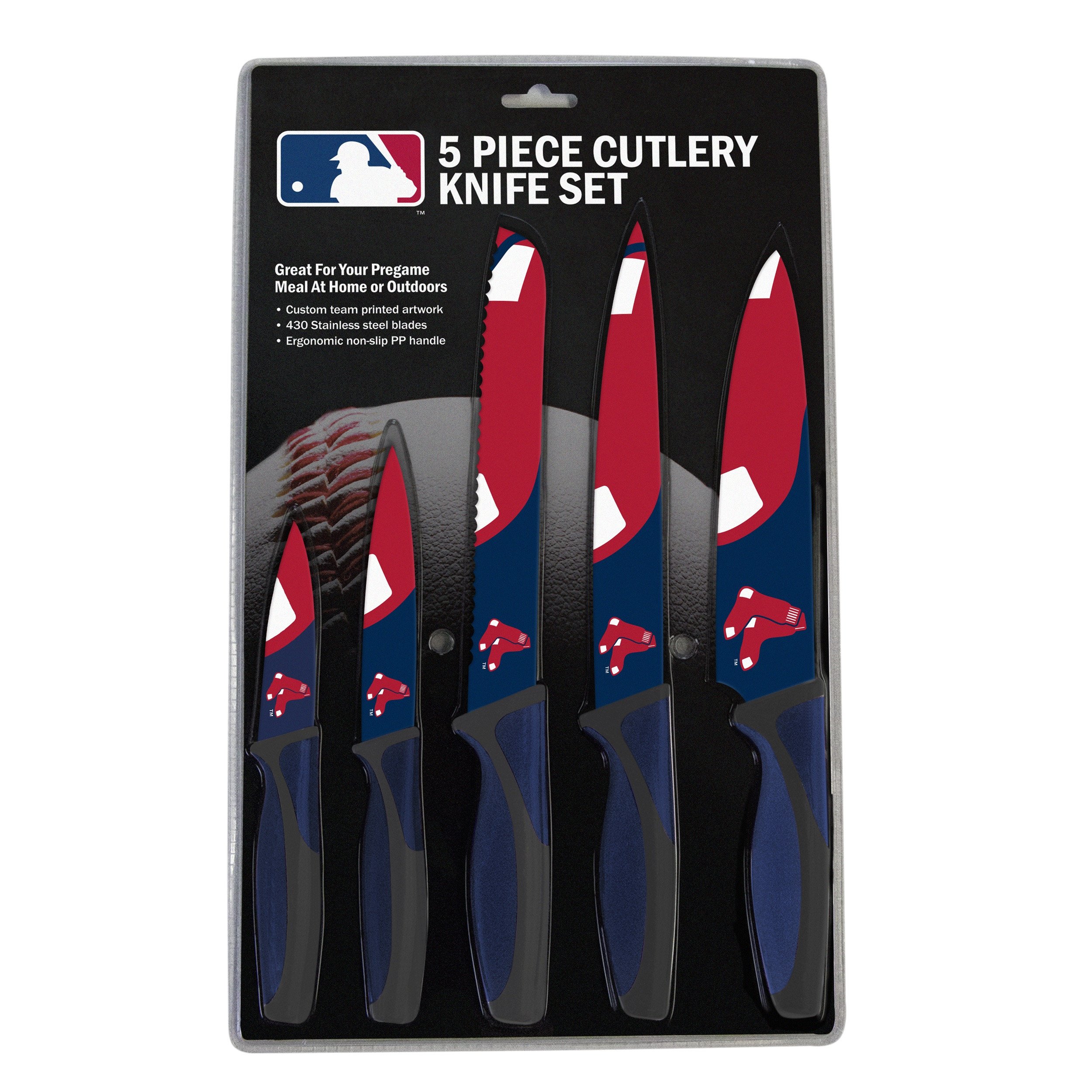 Boston Red Sox Kitchen Knife Set - 5 Pack