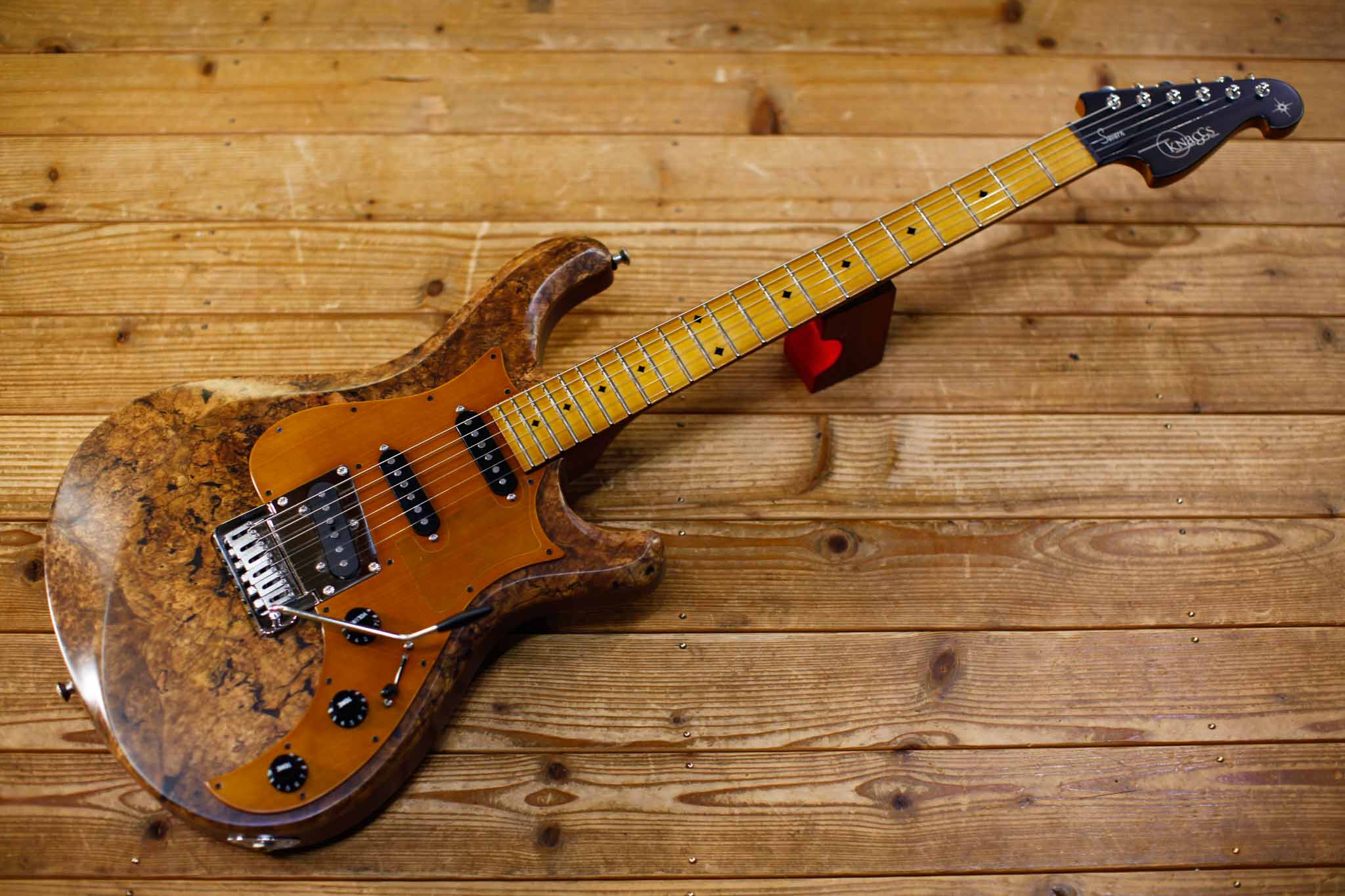 Knaggs Guitars Chesapeake Series Severn Trem TSS Natural Spalt Maple #1154
