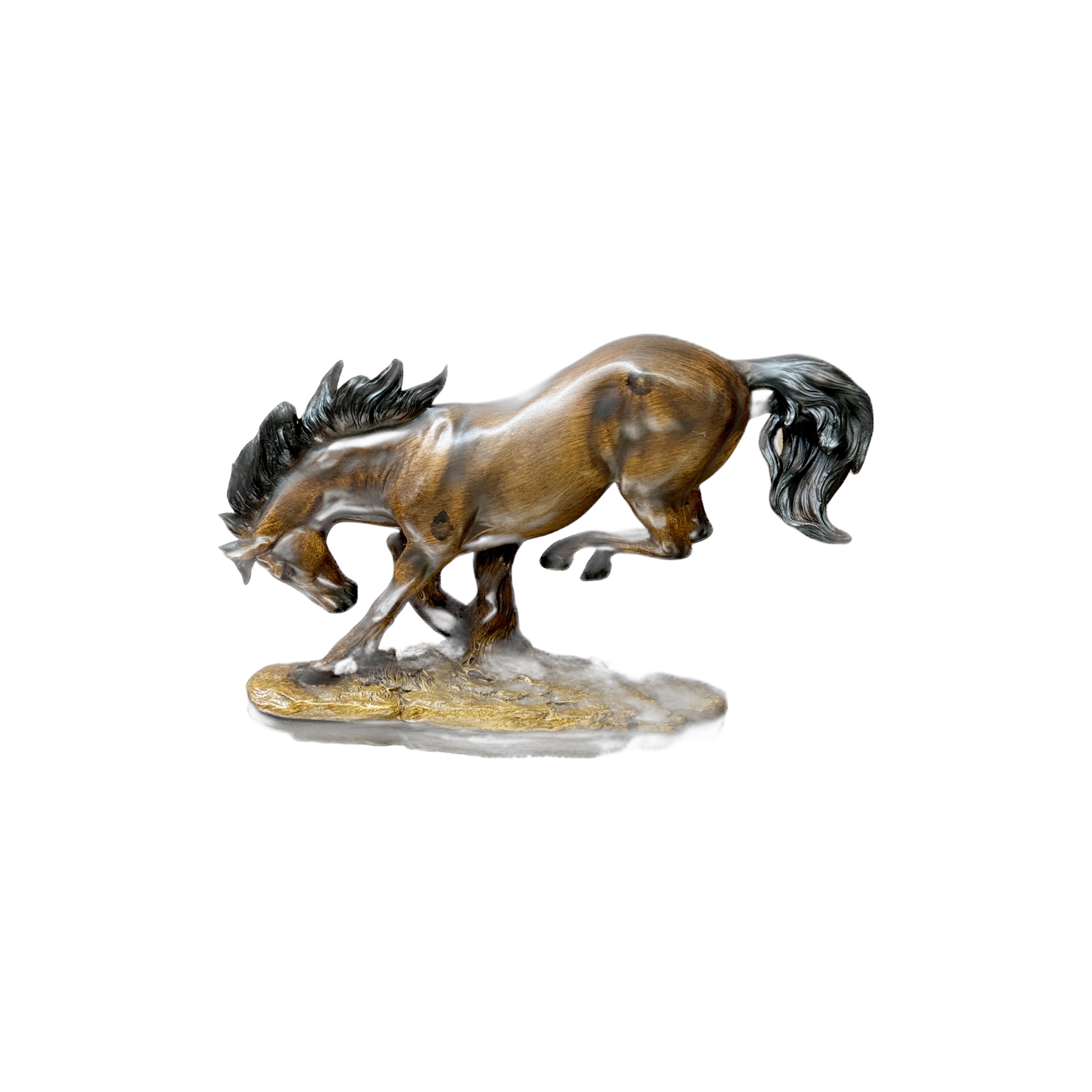 Horse - Bucking (resin but looks wood) 13' ****
