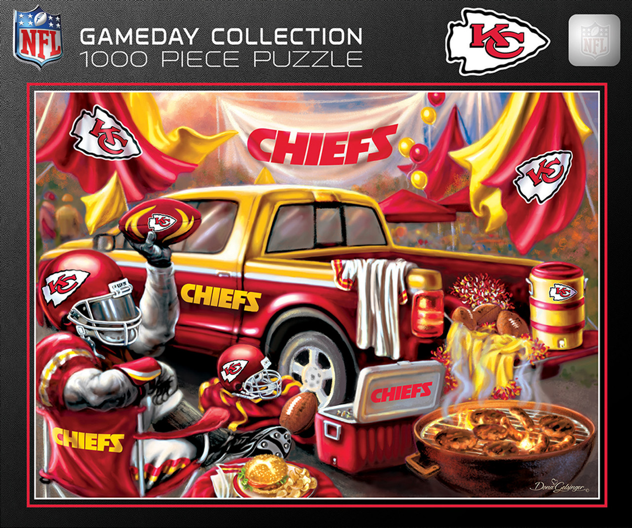 Kansas City Chiefs 1000 Piece Gameday Design Puzzle