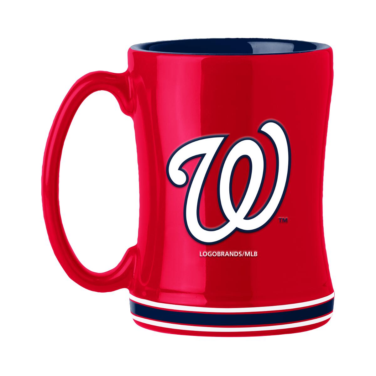 Washington Nationals Sculpted Coffee Mug 14oz
