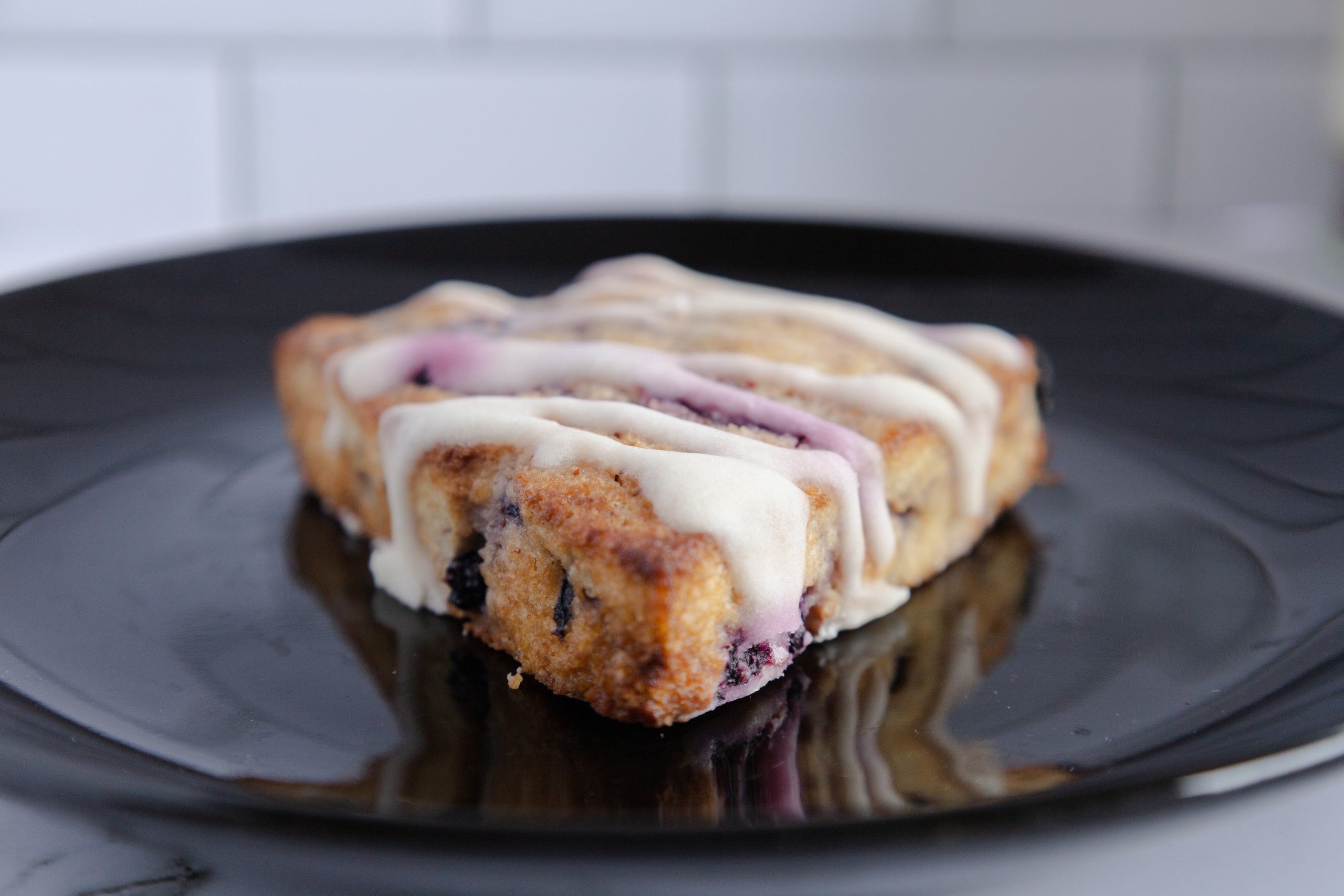 Keto Blueberry Lemon Scone WIth Lemon Drizzle (GF)