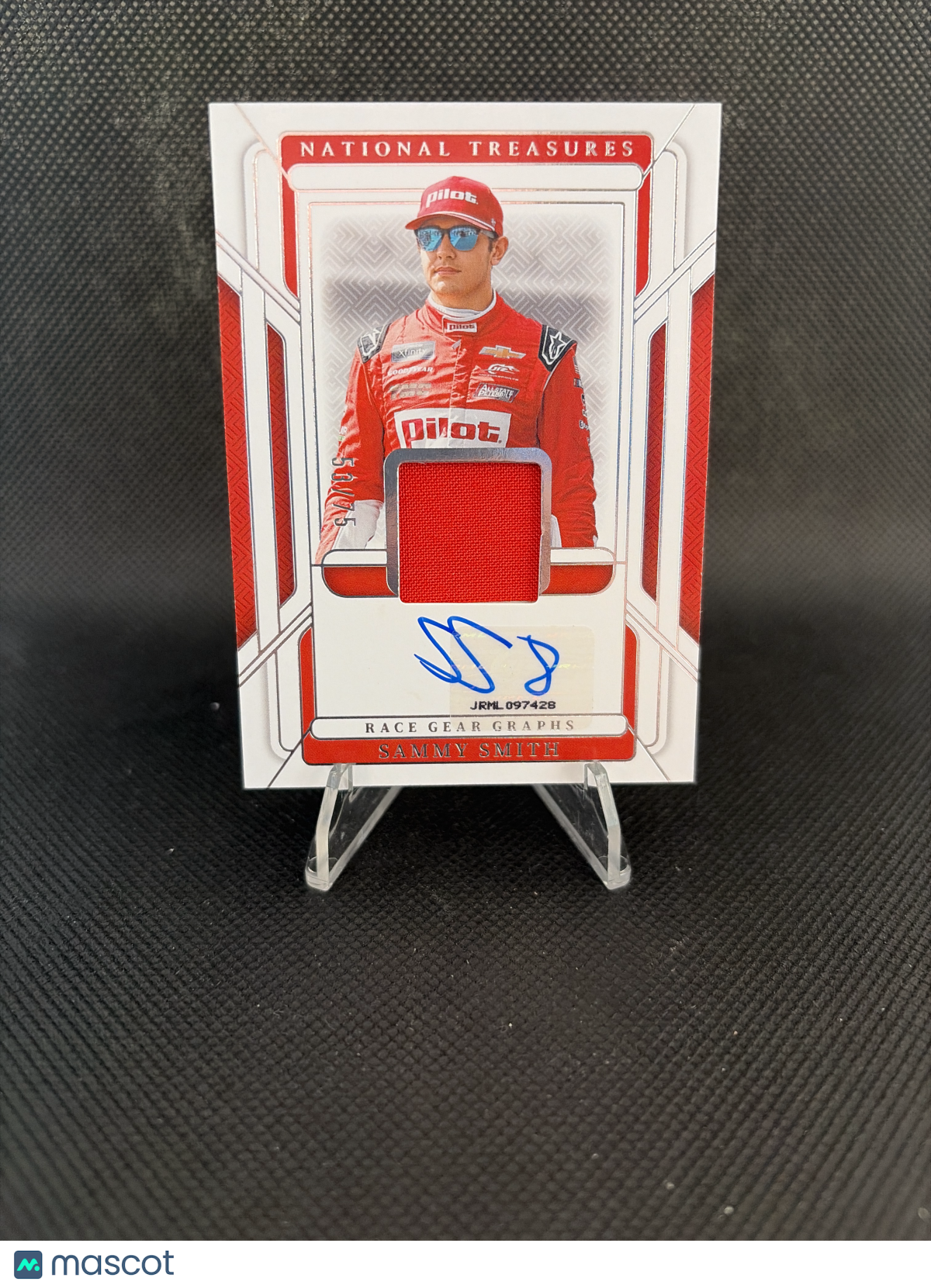 2025 Panini National Treasures Racing Sammy Smith Race-worn Patch /75