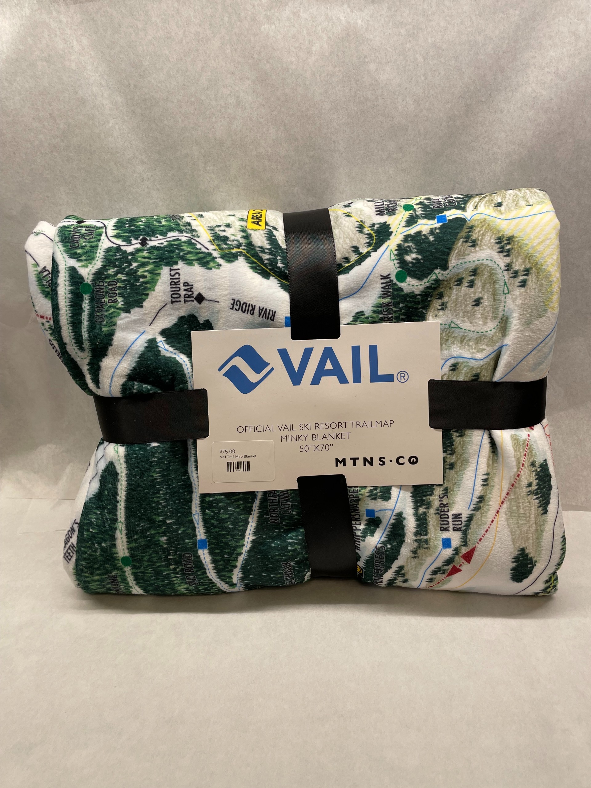 Vail Trail Map Blanket