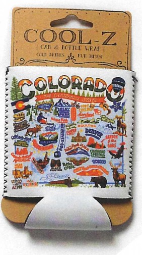 Colorado Map Art Koosie