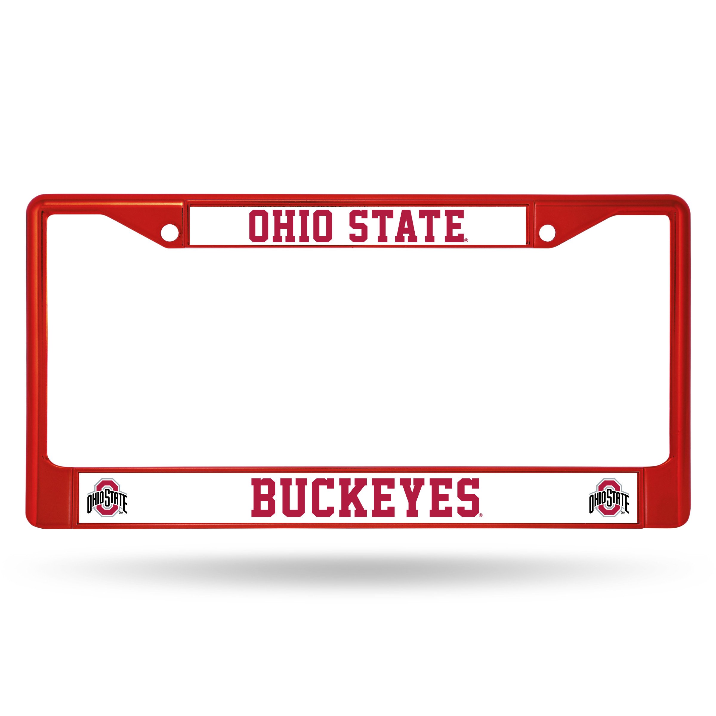 Ohio State Buckeyes Red Metal License Plate Frame