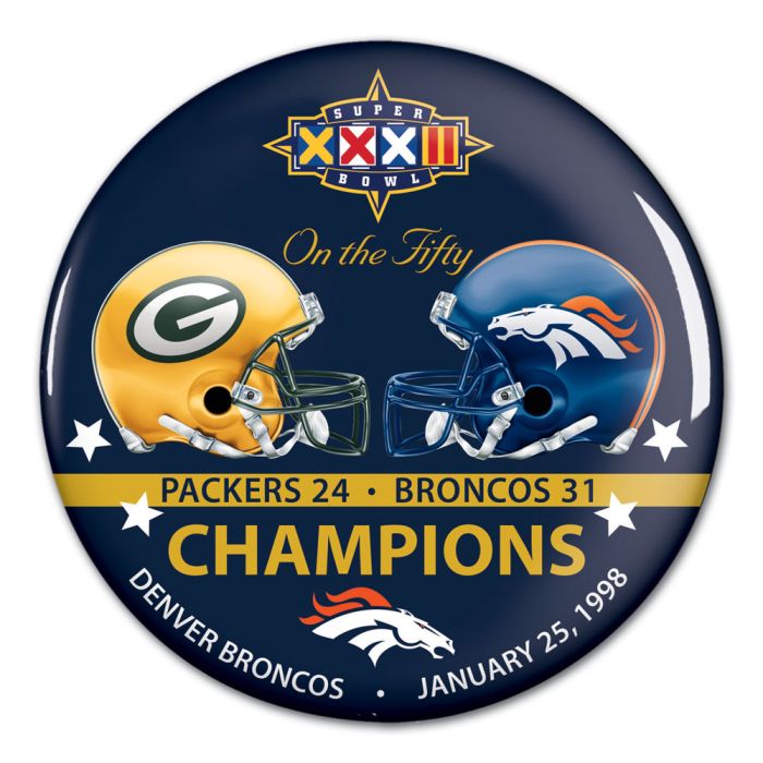 Denver Broncos Super Bowl XXXII Champions Button