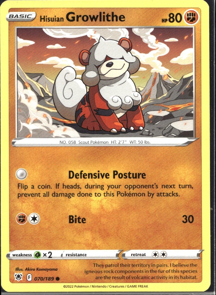 Hisuian Growlithe - SWSH10 70/189