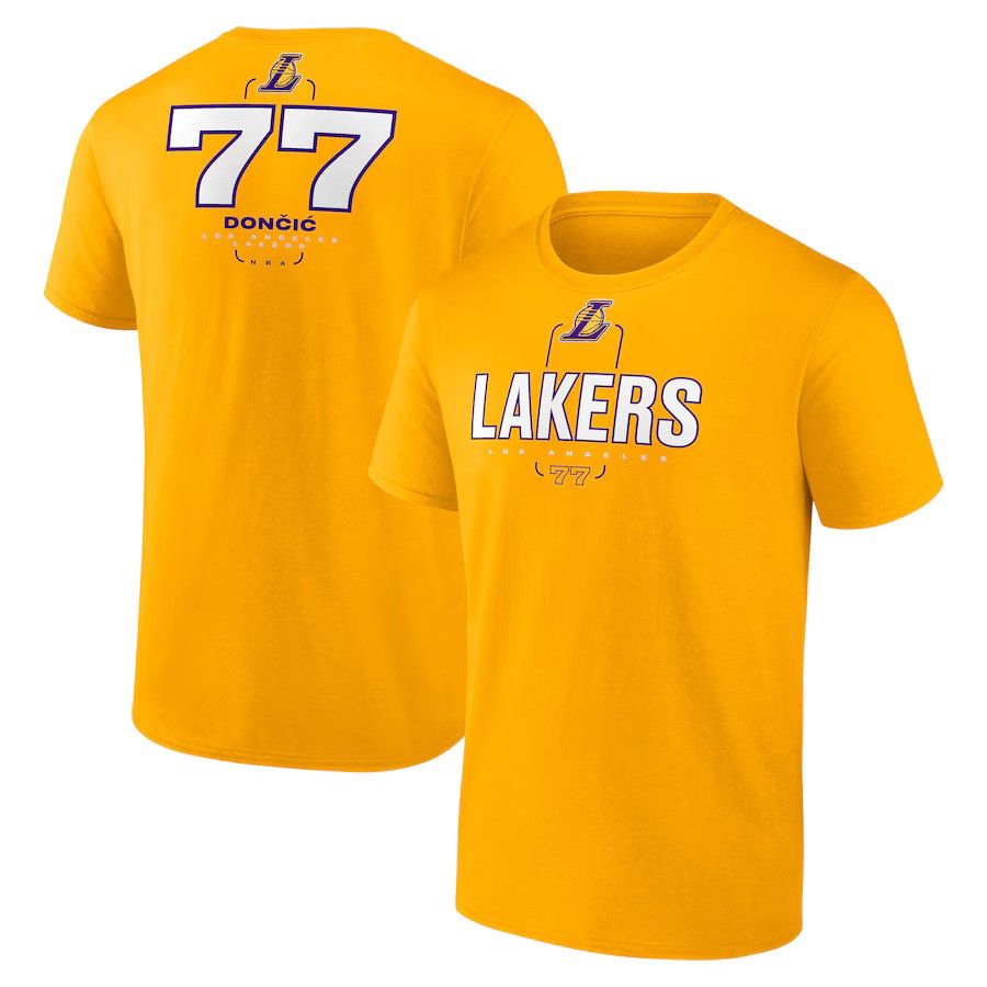 Los Angeles Lakers Luka Doncic Yellow Player Shirt