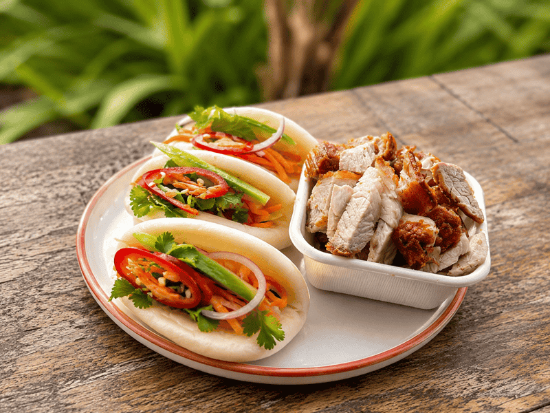 Crispy Pork Bao Buns (3pcs)