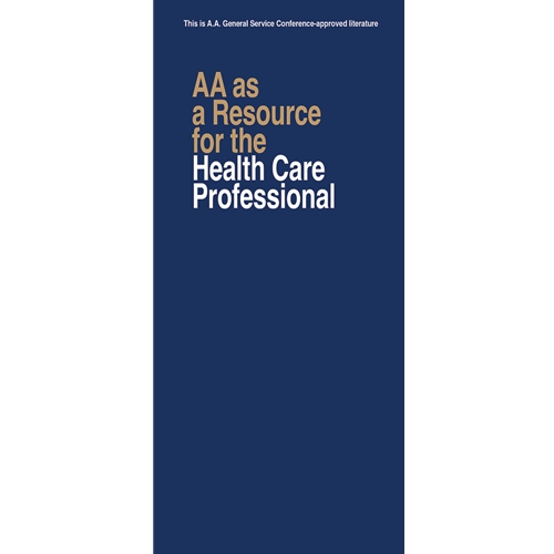 P-23 A.A. as a Resource for the Health Care Professional