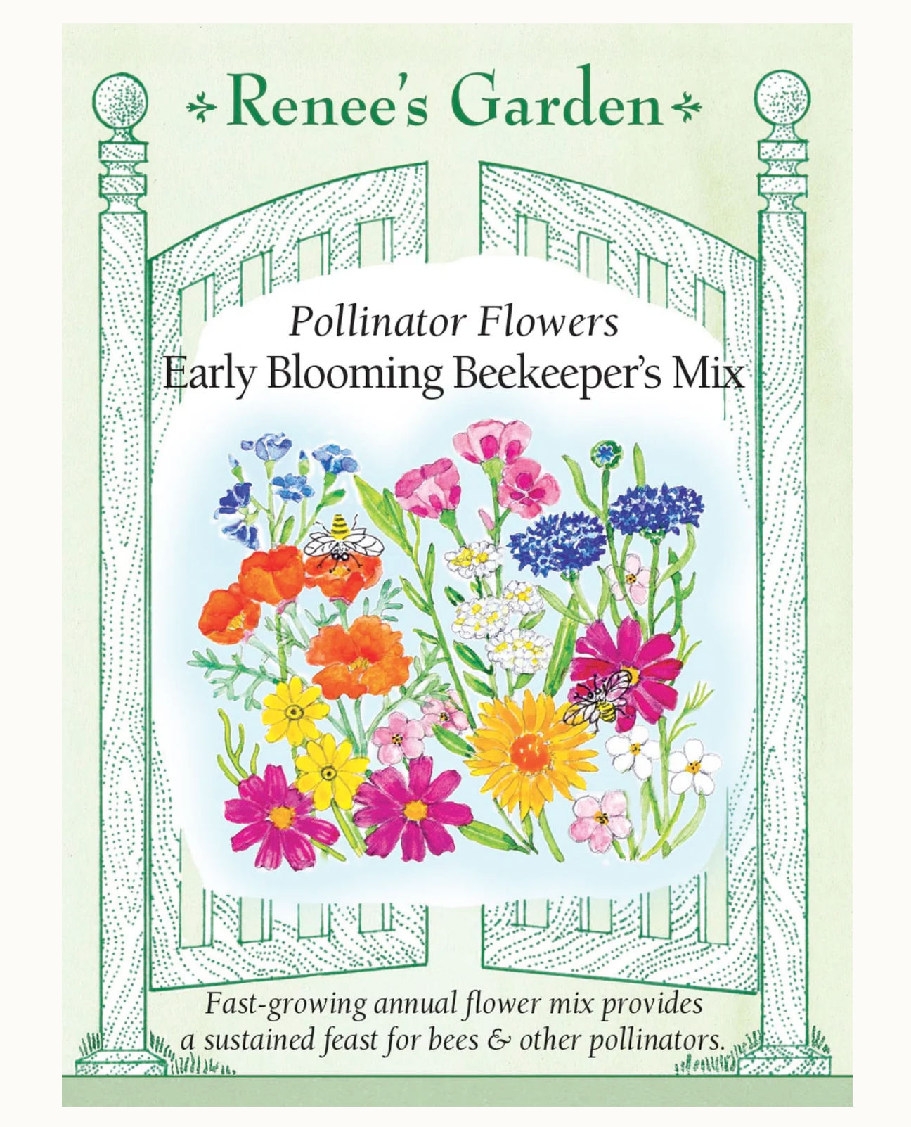 Renee's Garden | Pollinator Flowers Early Blooming Beekeeper's Mix