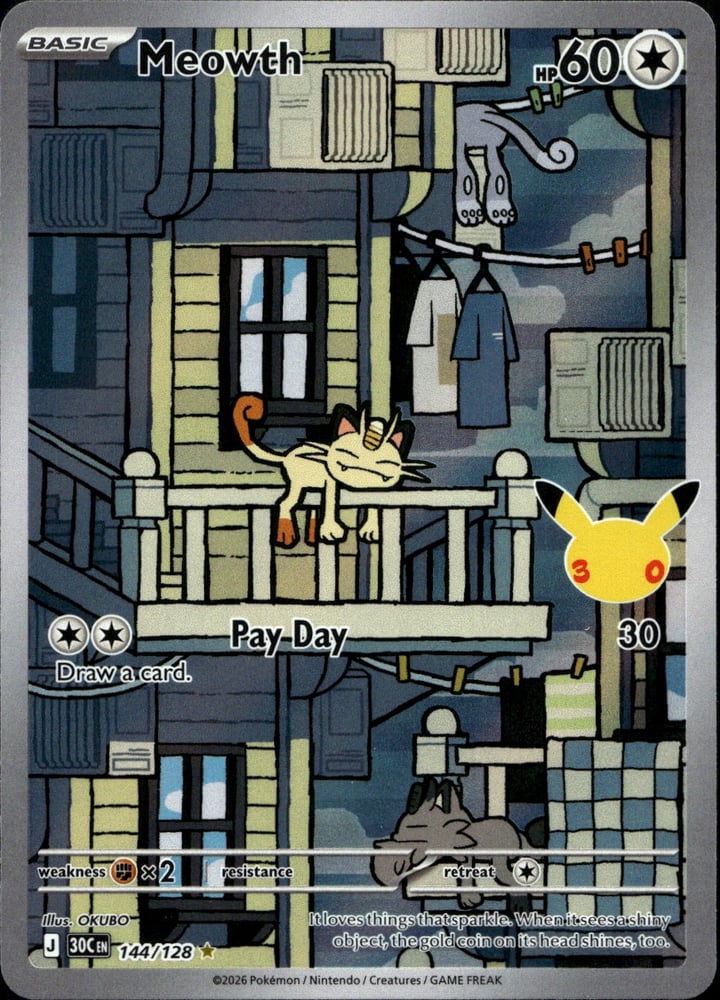 Meowth - 30TH 144/128