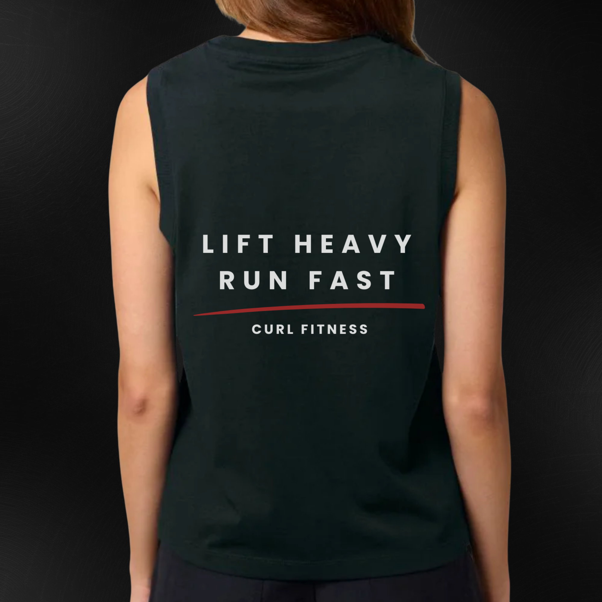 Womens Lift Heavy Run Fast Tank
