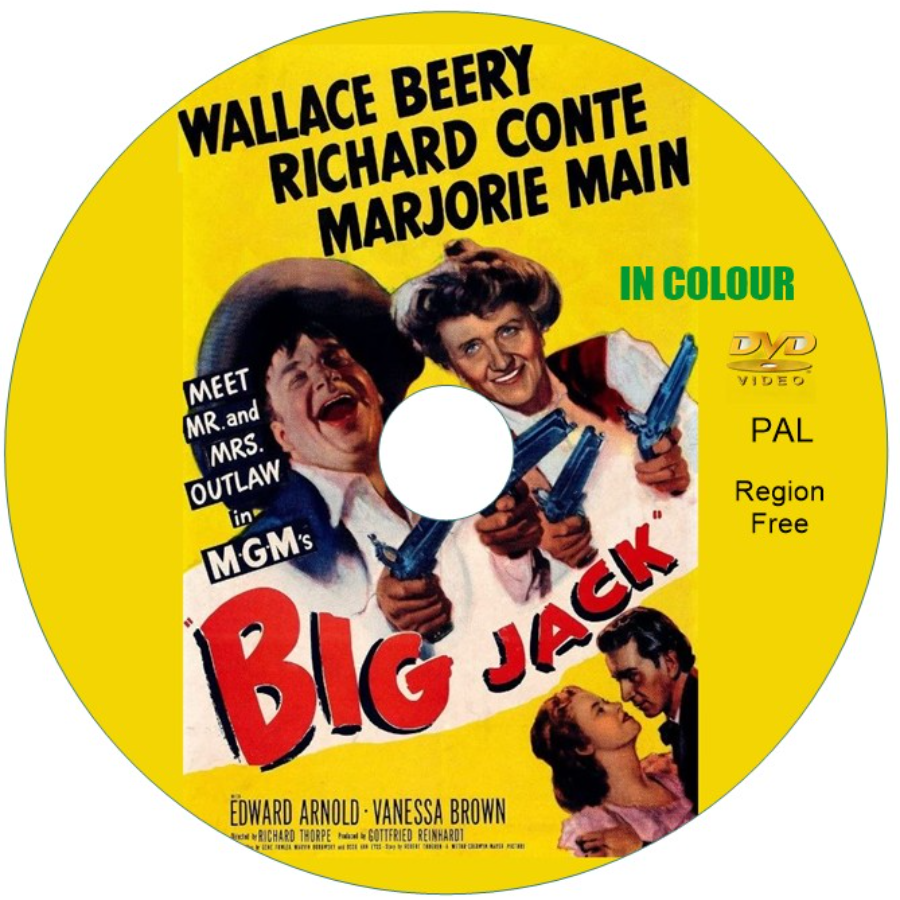 Big Jack. Wallace Beery (1949) in Color, DVD