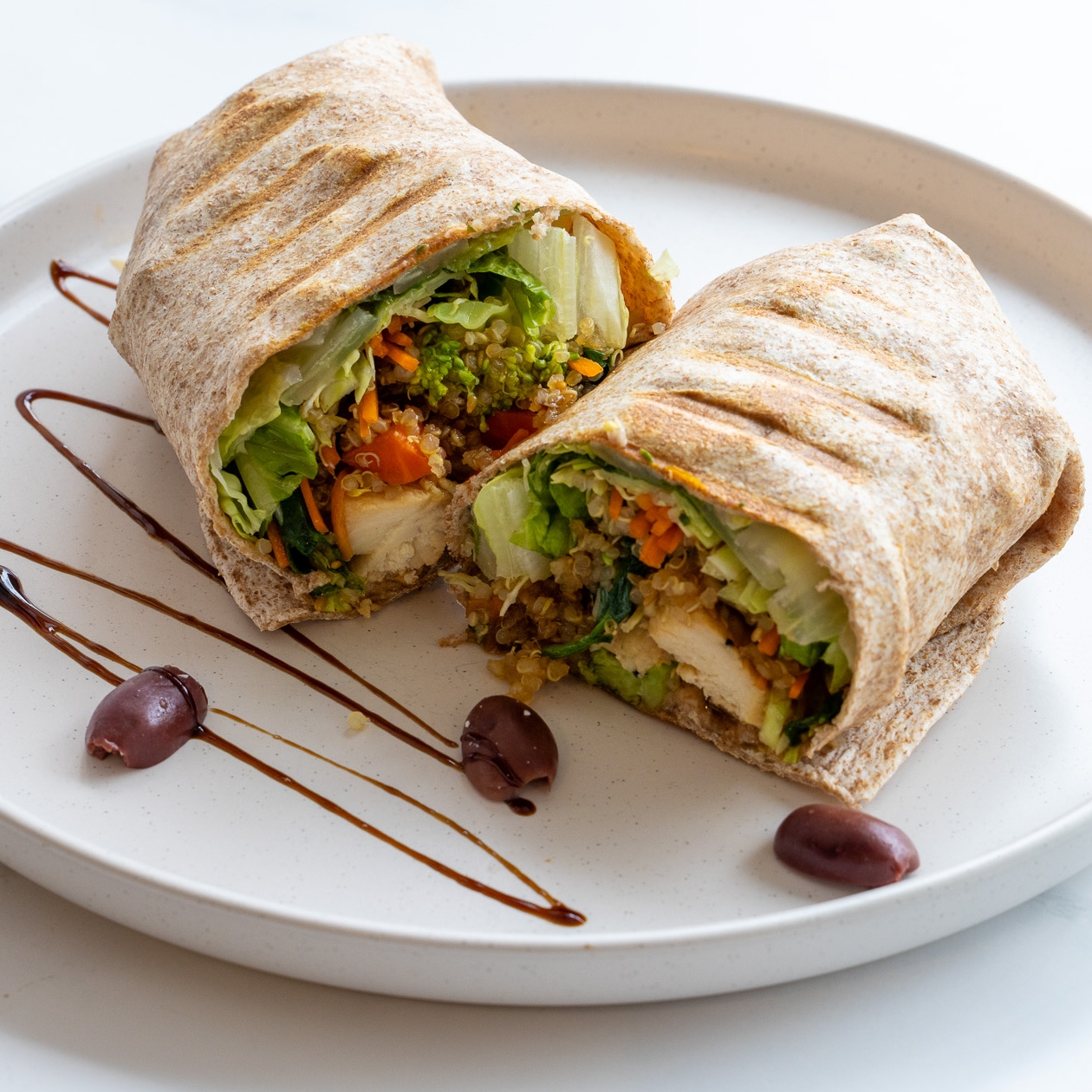 Greek lemon pepper-garlic wrap