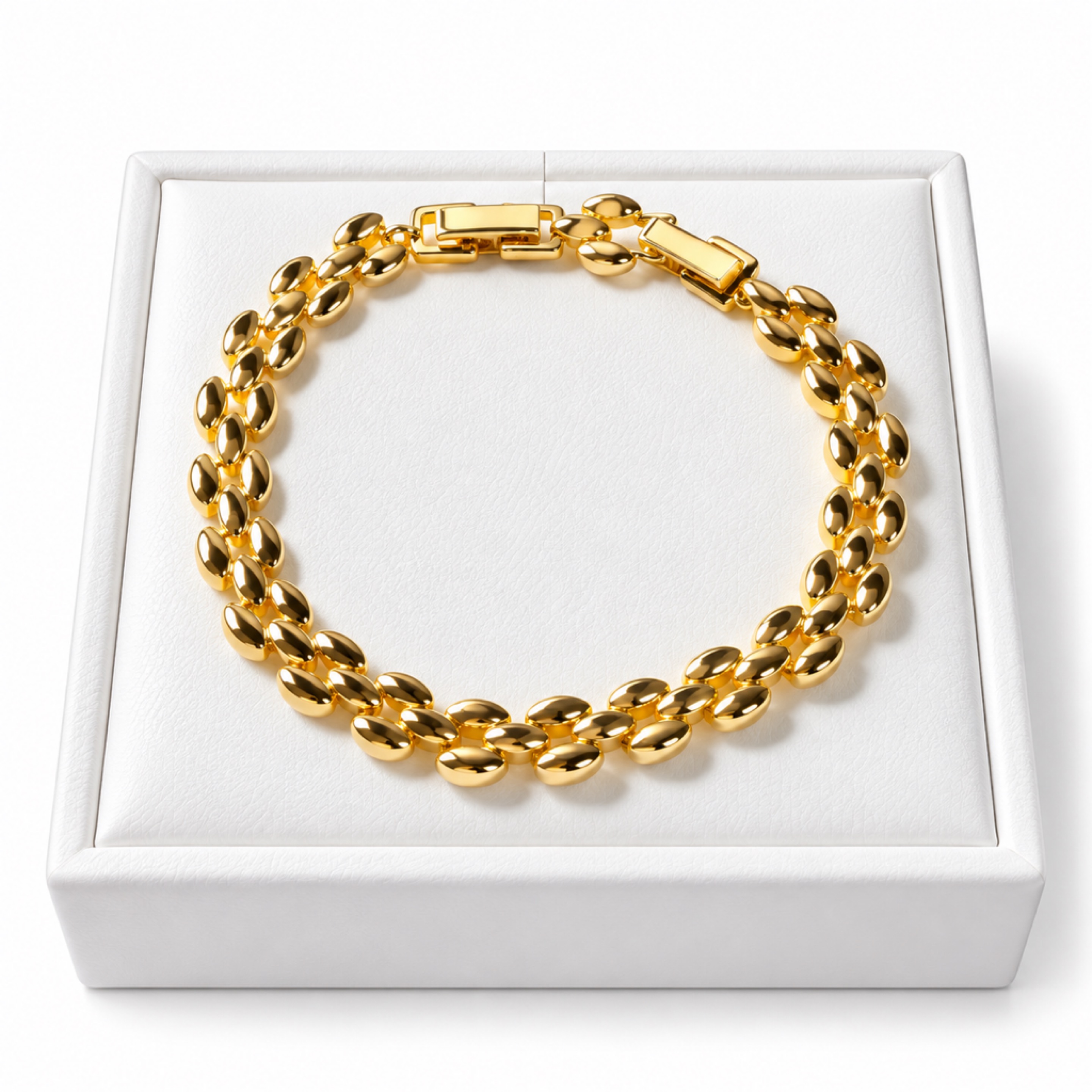 7.5” Gold Double-Strand Bracelet 