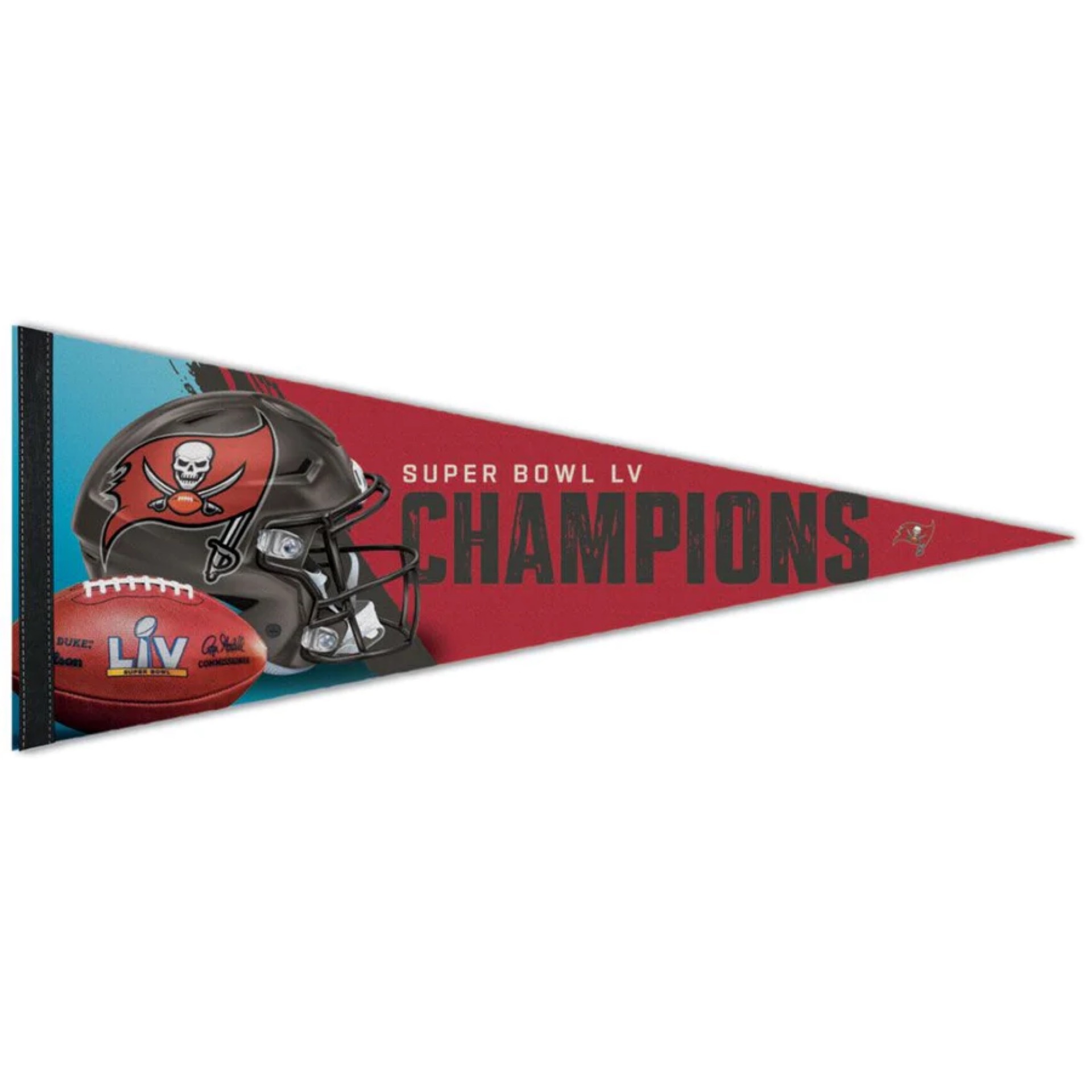 Tampa Bay Buccaneers Super Bowl LV Champions Premium Pennant 12x30"