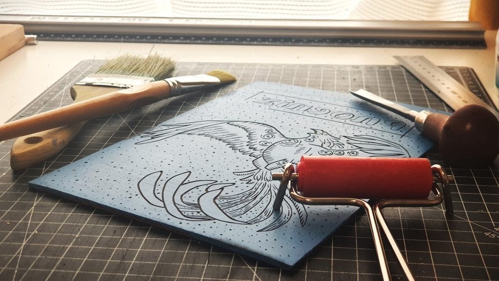 Linocut Printing Workshop with Sherry Campeau