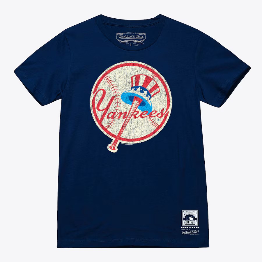 New York Yankees Navy Retro Under the Lights Mitchell and Ness Shirt