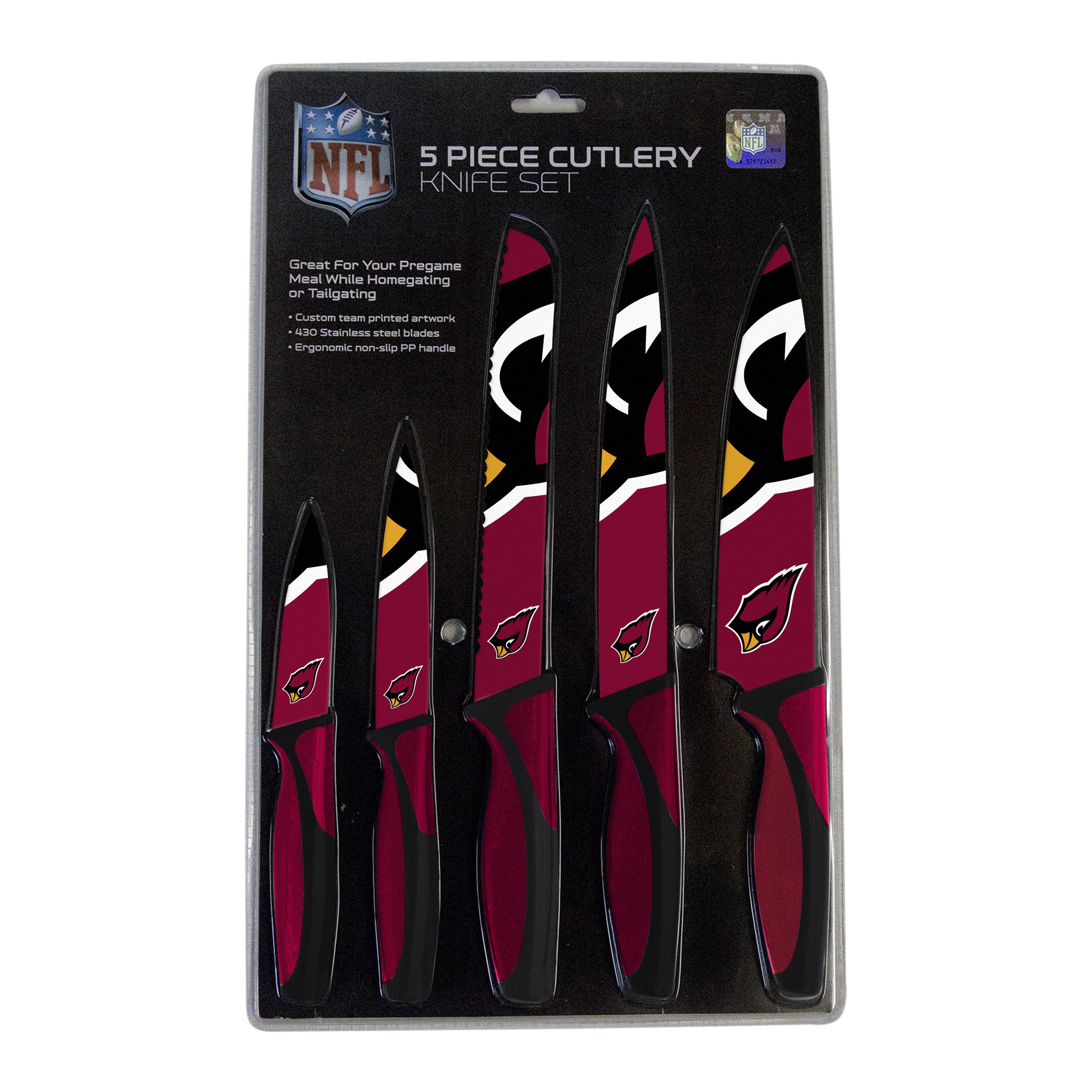 Arizona Cardinals Kitchen Knife Set - 5 Pack