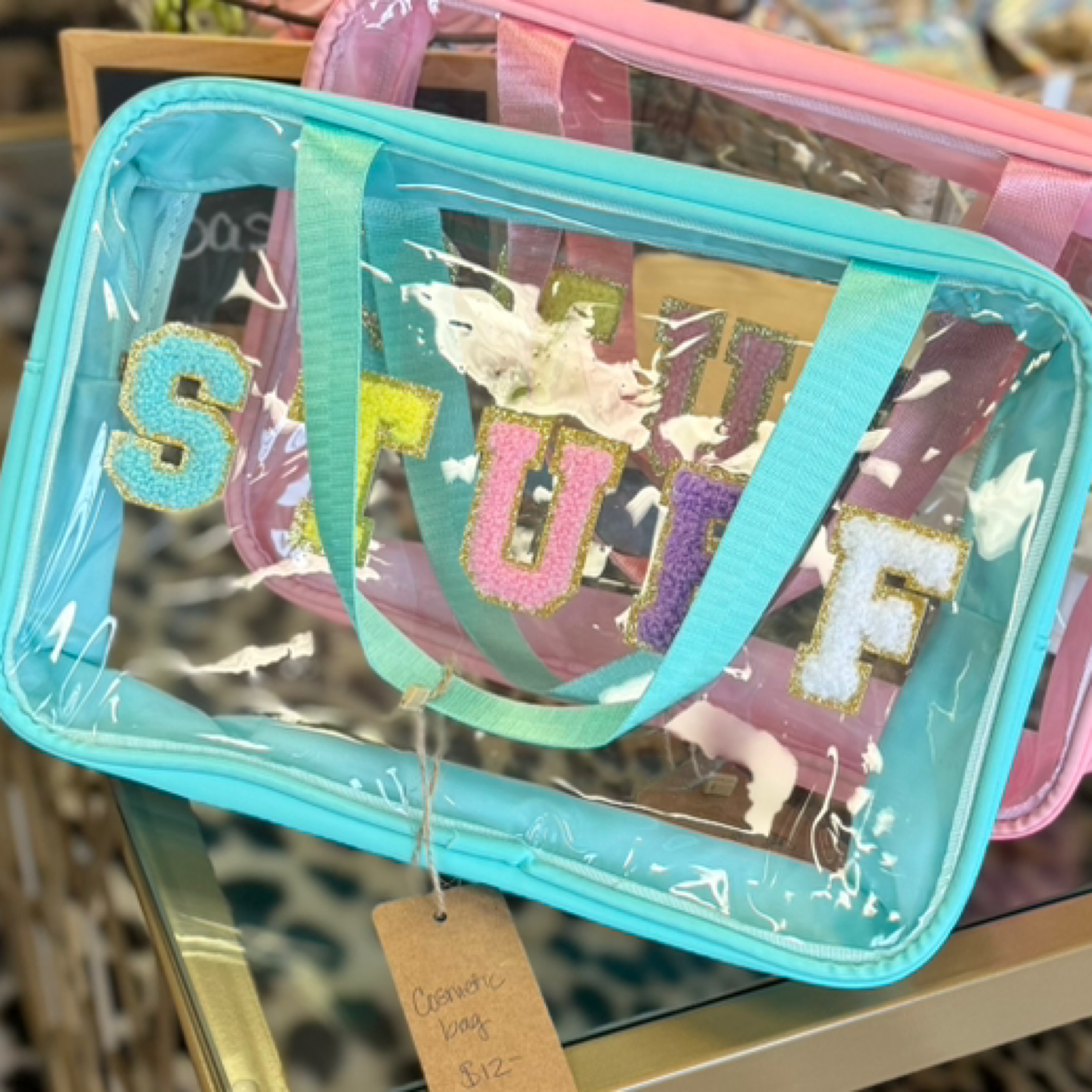 Stuff cosmetic bag — Bama Tan boutique, Tuscaloosa AL