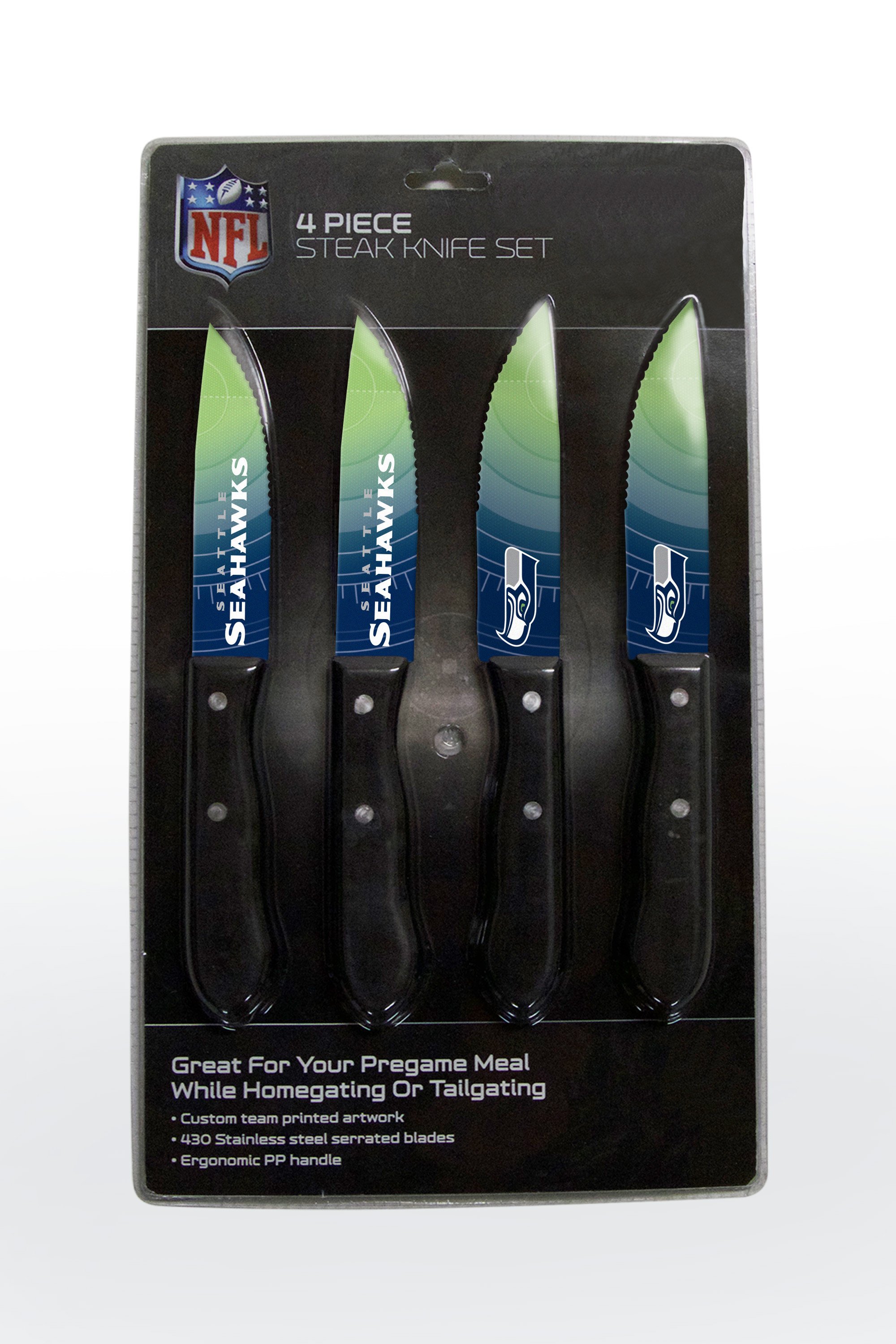 Seattle Seahawks Steak Knife 4 Pack Set