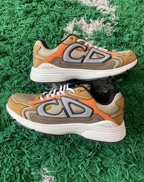 dior b30 cream mesh orange and brown tech size 40 (used)