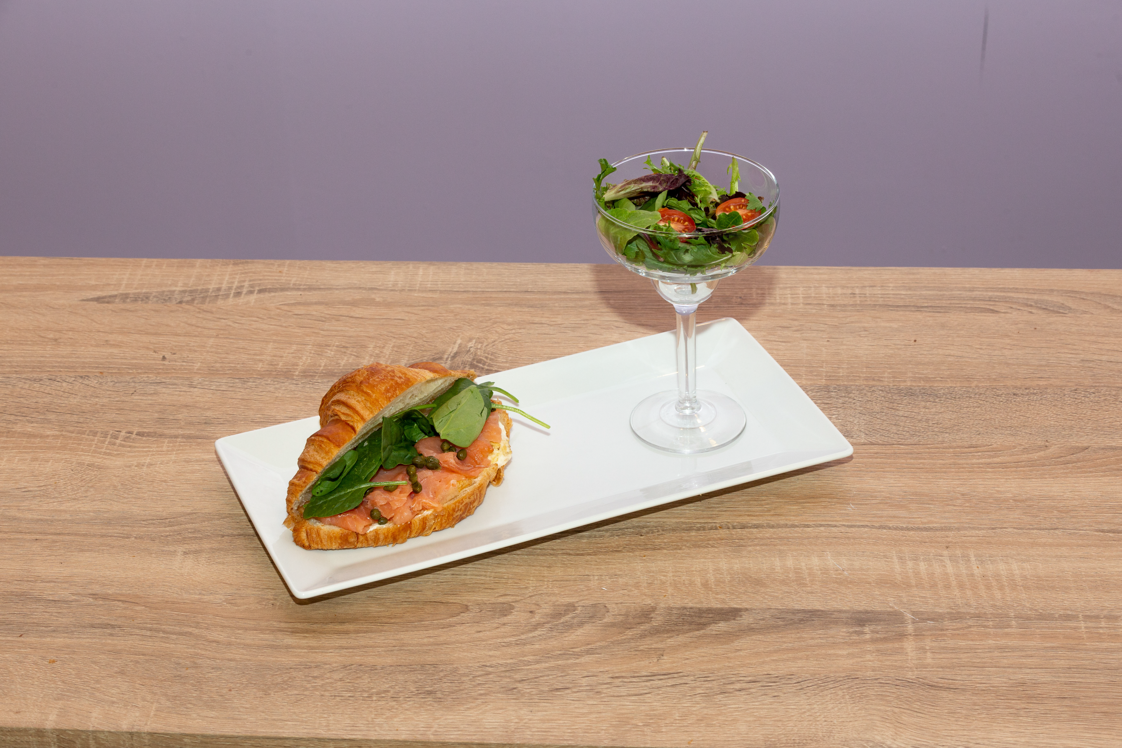 Smoked Salmon Egg Croissant