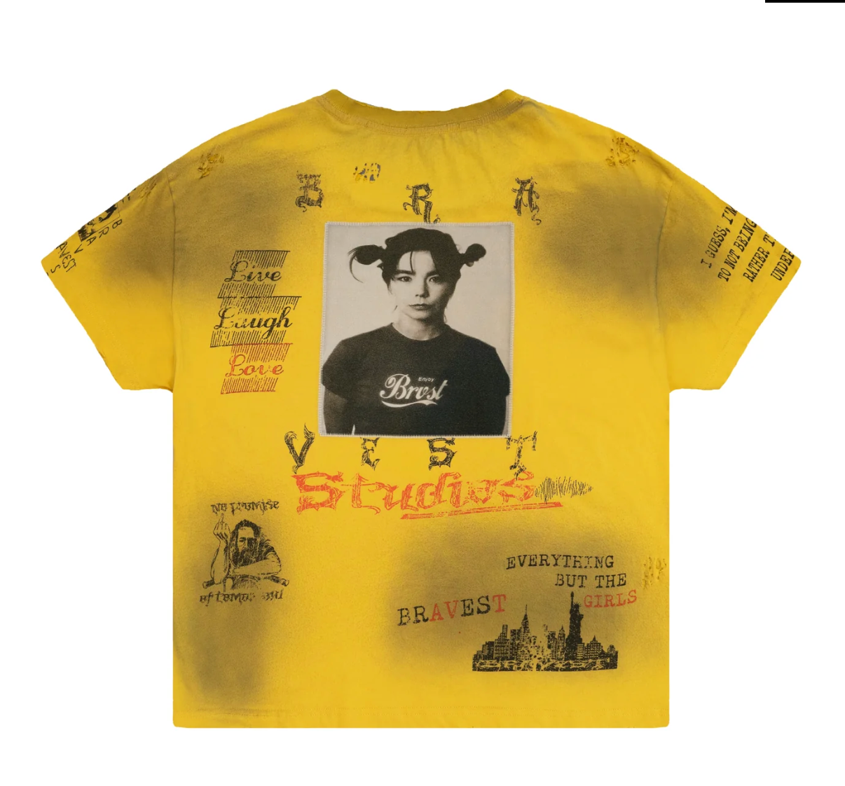 Bravest Studios Yellow Heirloom Tee, size L, new condition — photo 2 of 2