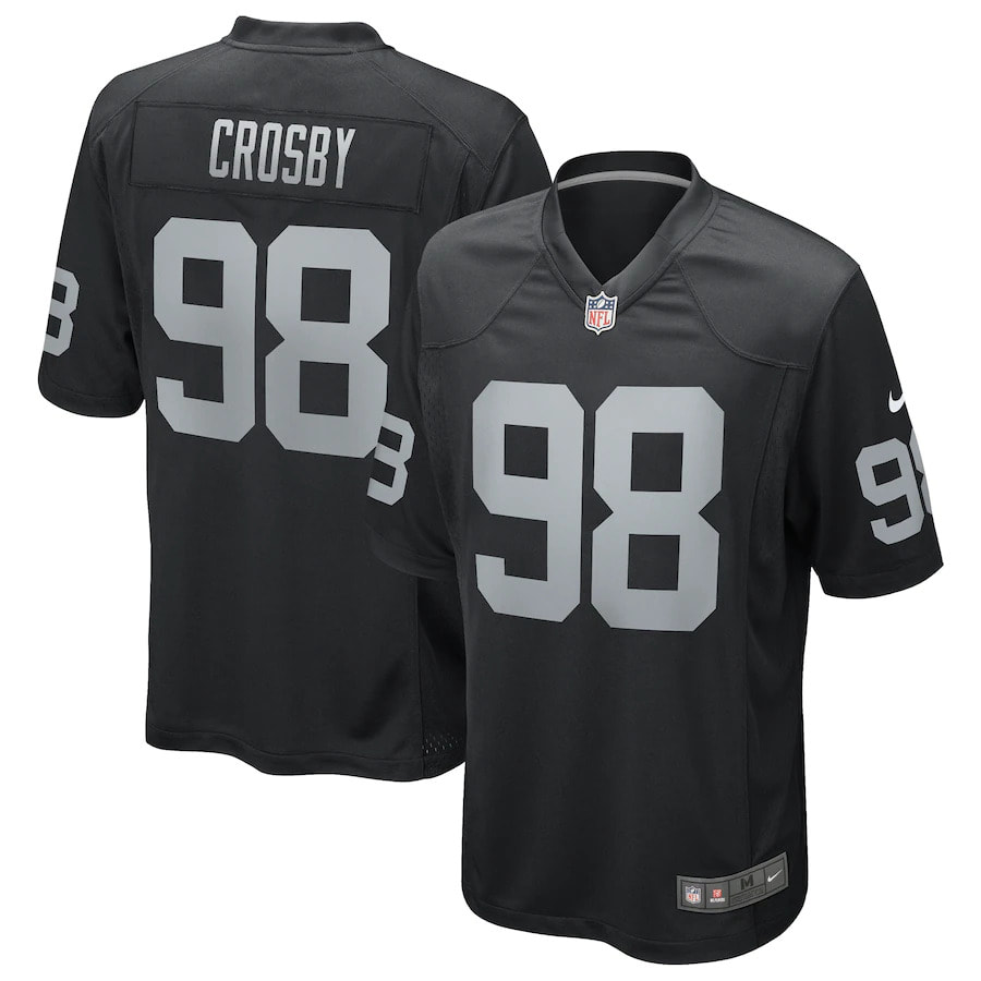 Las Vegas Raiders Maxx Crosby #98 Black Nike Game Jersey