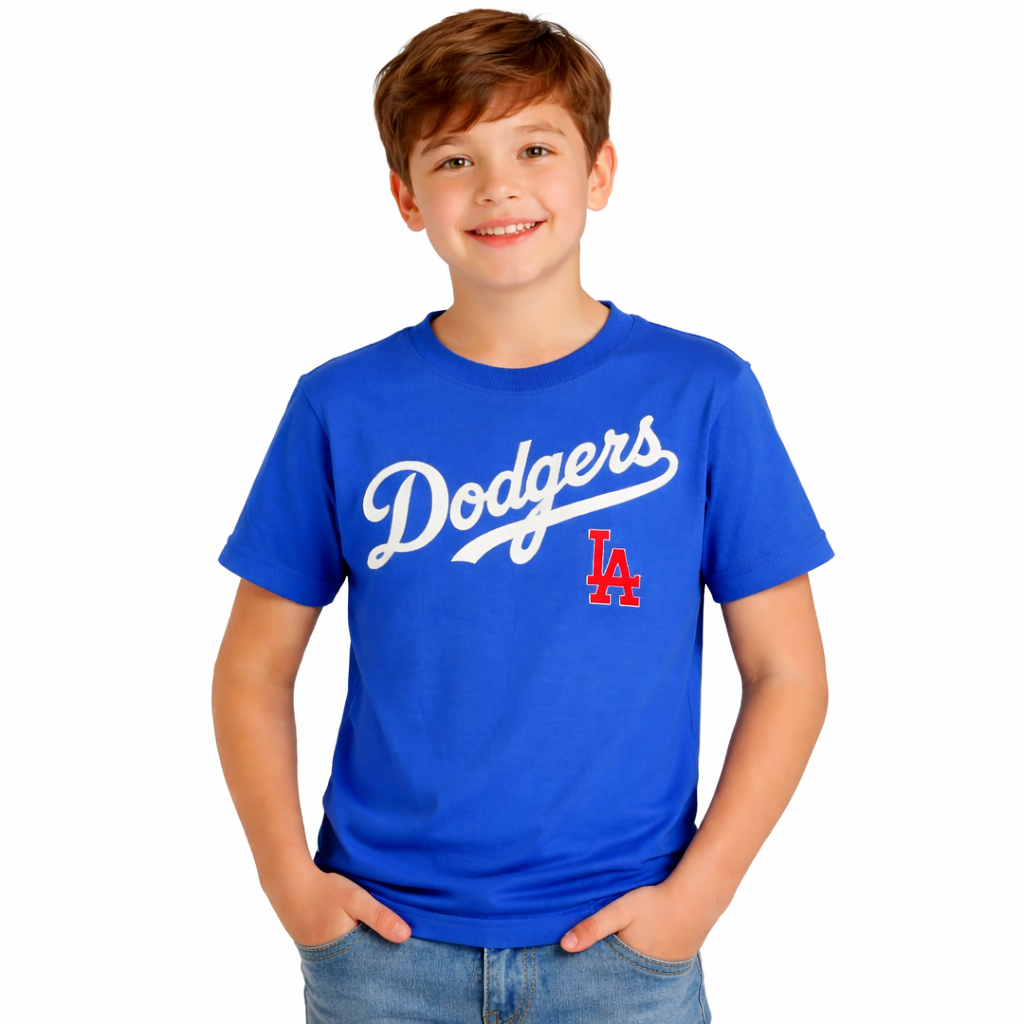 Los Angeles Dodgers Kids Royal Blue Wordmark Shirt