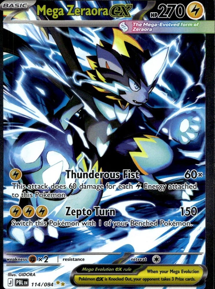 Mega Zeraora ex 114 084 - ME05 114/84
