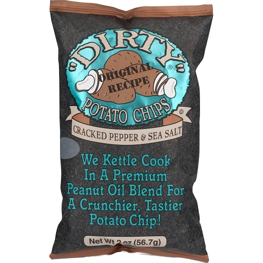 Dirty Kettle Potato Chips Cracked Pepper Sea Salt 2oz 24 ct