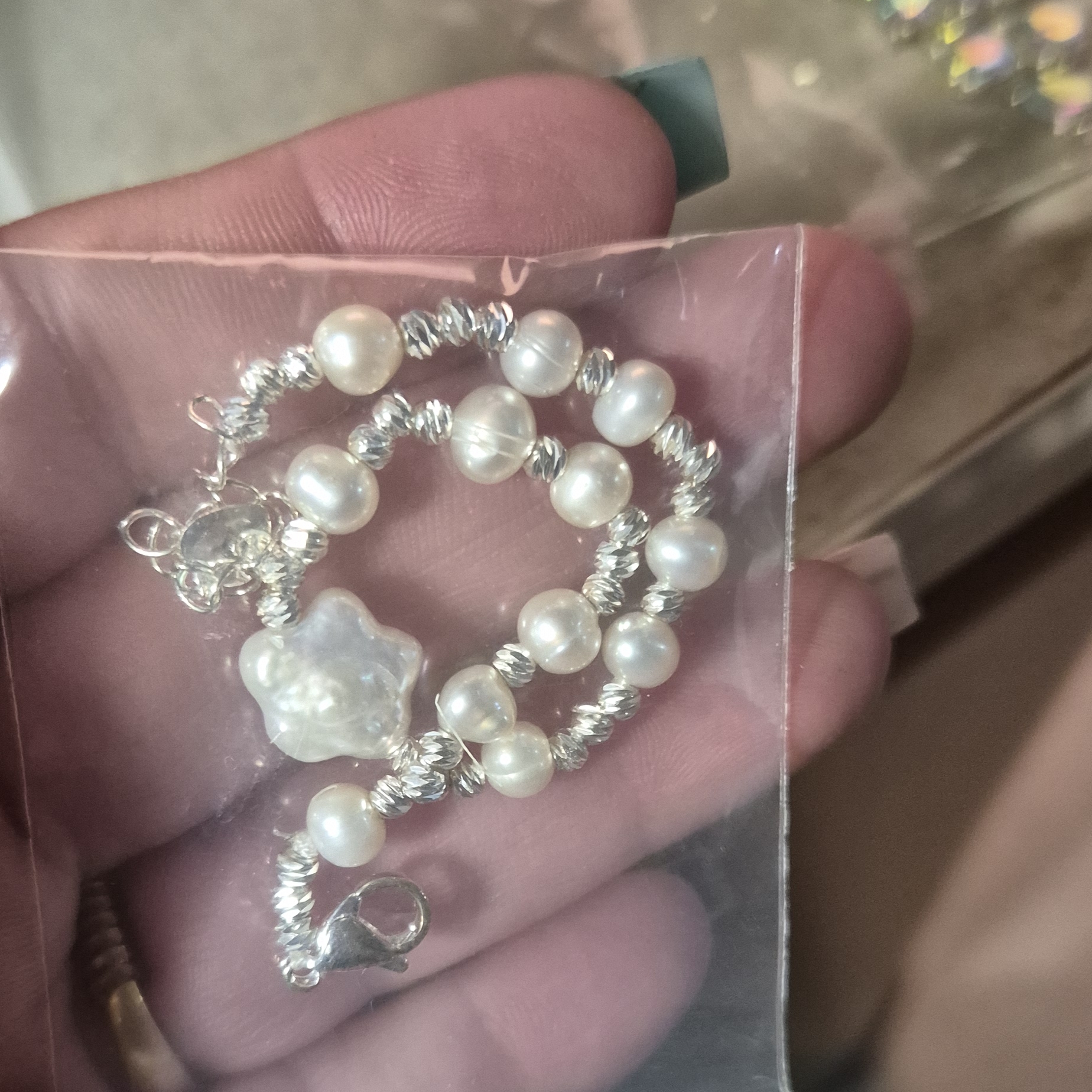 Pearl And Star Bracelet