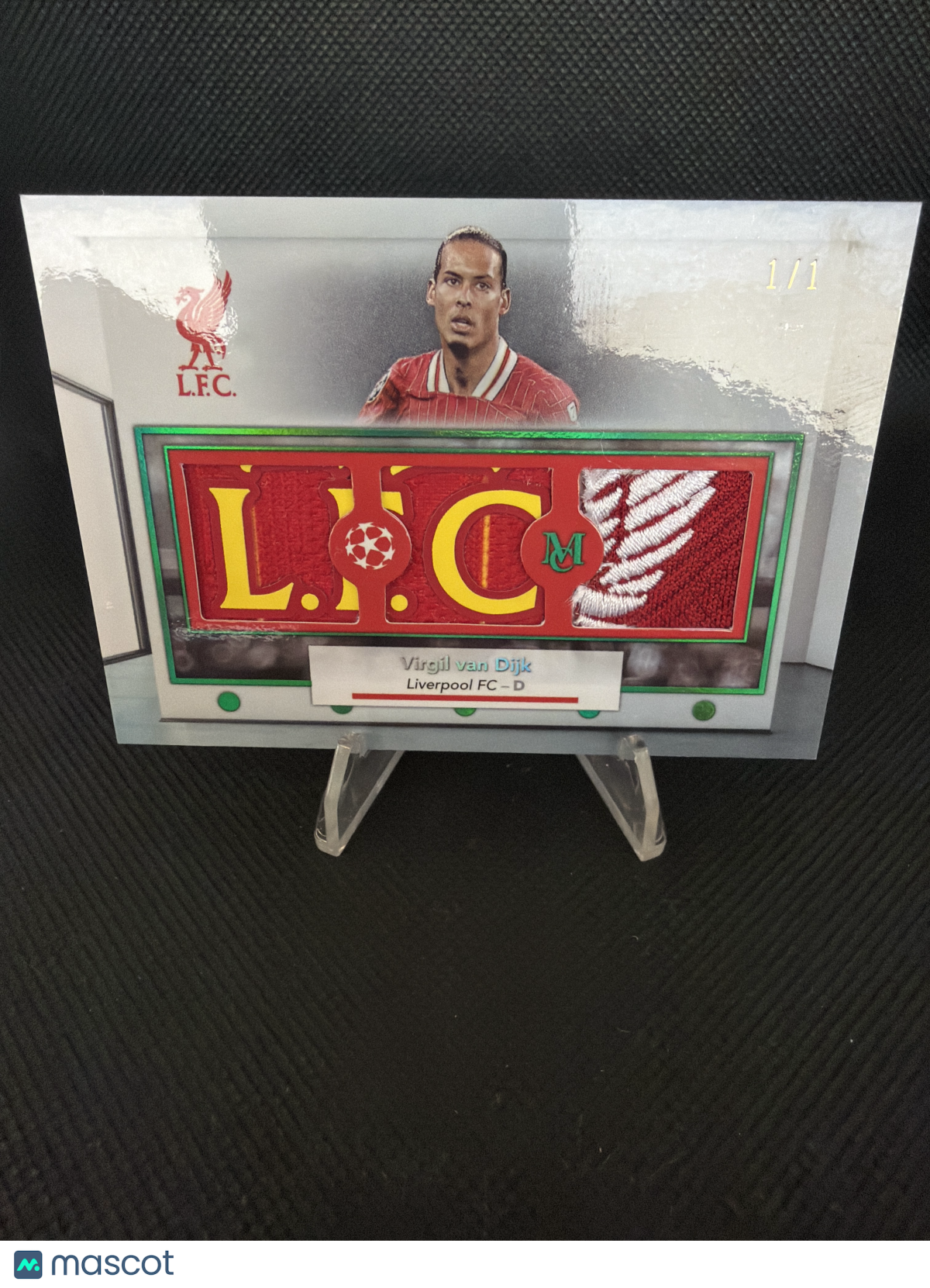 2025 Topps Museum Collection Virgil van Dijk Game-Worn Triple Relic 1/1
