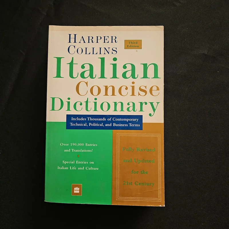 Italian Concise Dictionary by HarperCollins Publishers Ltd. Staff
