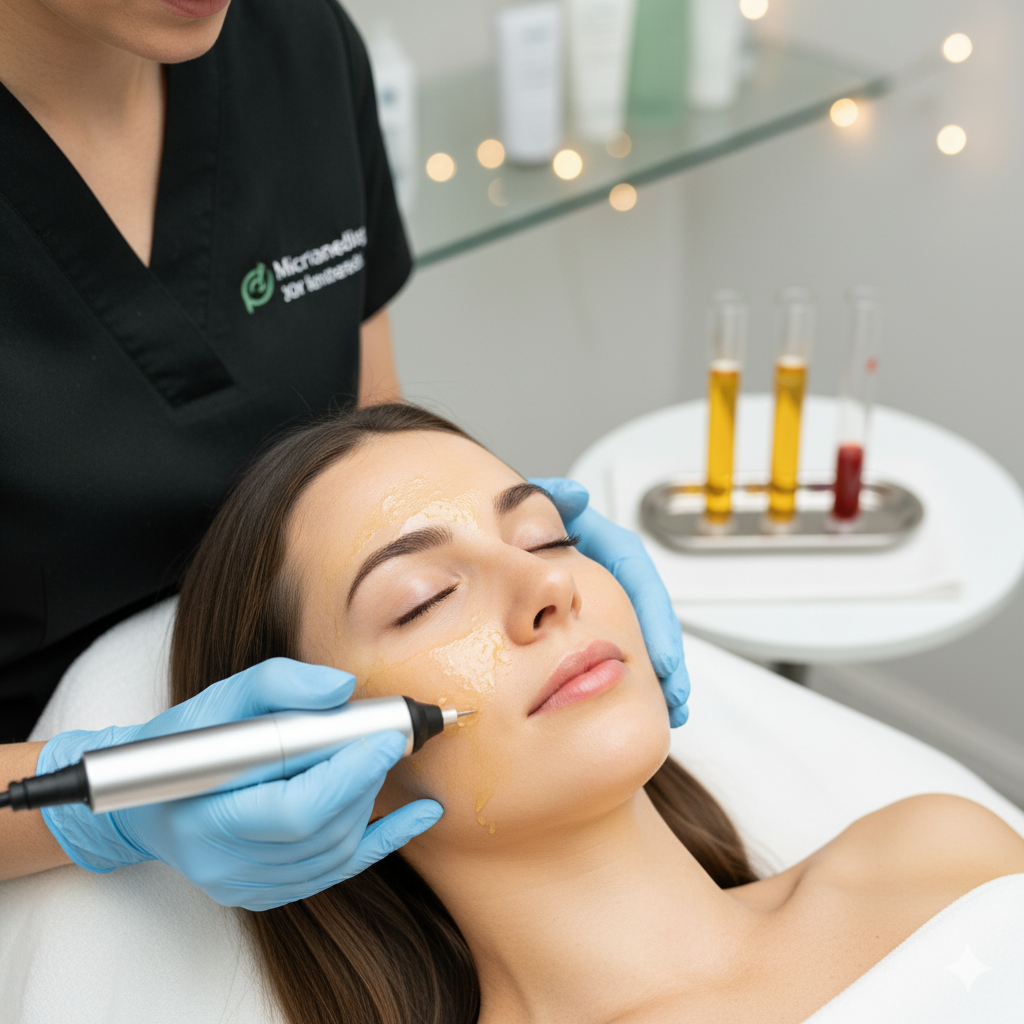 Microneedling with PRP/PRF