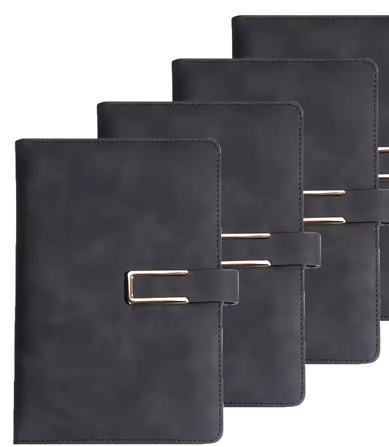 (Black) A5/B5 Leather Hardcover Notebook Copy