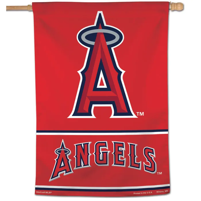 Los Angeles Angels Red Wordmark Vertical House Flag 28x40"