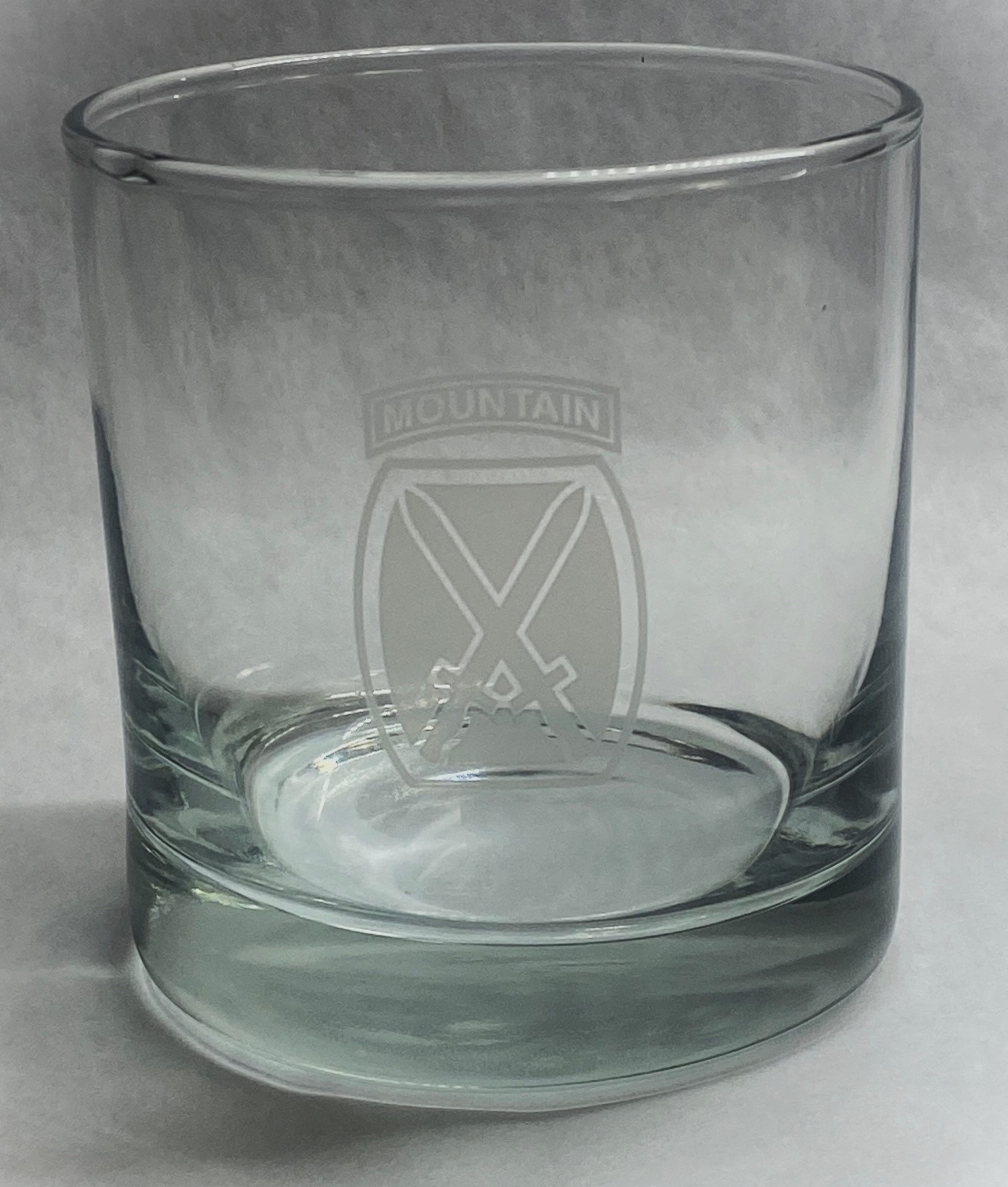 10th Mountain Whiskey Rocks Glass